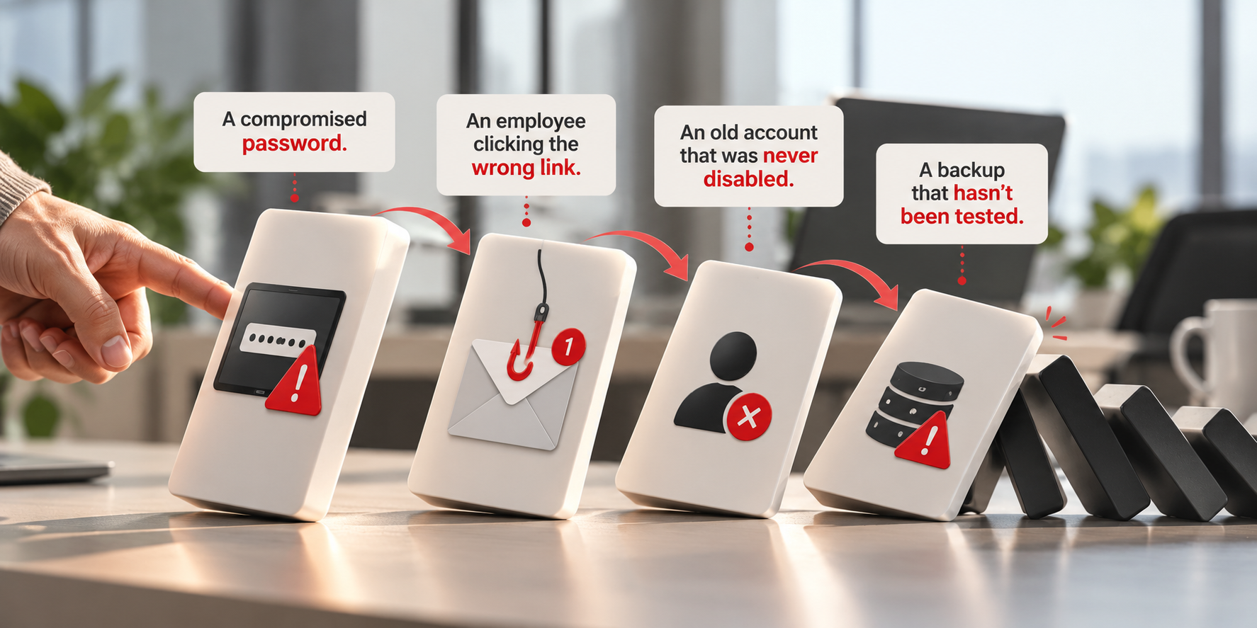 How Secure Is Your Business, Really? 4 Small security gaps causing a domino effect
